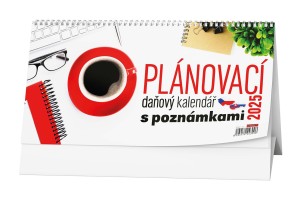 Stolní pracovní kalendář 2025 - Plánovací daňový kalendář s poznámkami - BSN7-25
