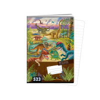 Školní sešit 523 - Jurassic Adventure - A5, linkovaný, 20 listů - 1593-0388