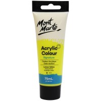 Akrylová barva Mont Marte - citronově žlutá - 75 ml - MM-MSCH-7502-211