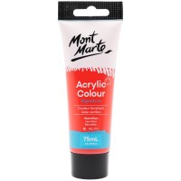 Akrylová barva Mont Marte - rumělka červená - 75 ml - MM-MSCH-7509-300