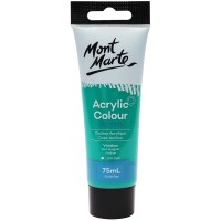 Akrylová barva Mont Marte - smaragdová - 75 ml - MM-MSCH-7525-641