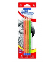 Trojhranné grafitové tužky - tři tvrdosti - 4 ks - 9511/4