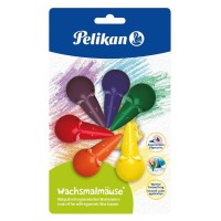 Voskovkové pastelky Pelikan - Myška - 6 barev - 00803328