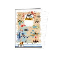 Školní sešit 513 - Let's be Pirates - A5, linkovaný, 10 listů - 1594-0363