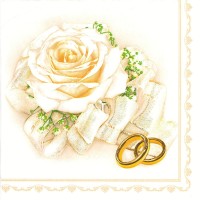 Ubrousky MAKI L - Wedding Rings & White Rose - SL_SL_000601