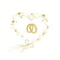 Ubrousky MAKI L - Wedding Rings in Heart Gold (pearl effect) - SL_SL_000801