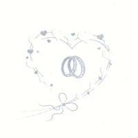Ubrousky MAKI L - Wedding Rings in Heart Silver (pearl effect) - SL_SL_000802