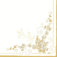 Ubrousky MAKI L - White Doves - SL_SL_000201