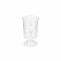 Kelímek krystal na stopce - 2cl/4cl - o 38 mm - 20 ks - 73114