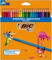 Trojhranné pastelky BiC Tropicolors - 24 barev
