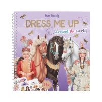 Samolepková knížka Miss Melody DRESS ME UP - Around The World