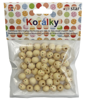 Dřevěné korálky - 10 mm - 15 g - PK510-30