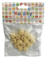 Dřevěné korálky - 12 mm - 15 ks - PK510-45