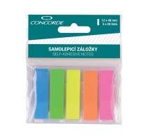 Samolepicí záložky Concorde 12 x 48 mm - 5 x 20 listů