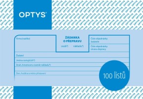 Žádanka o přepravu A6 - OP 1176