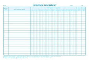 Evidence docházky - OP 1150