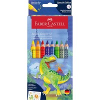 Pastelky Faber-Castell Jumbo Grip Dinosaurus - 8+2 ks - 0086/1109220