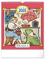 Nástěnný kalendář 2025 - Josef Lada - Říkadla - PGN-33609-L