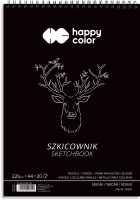 Spirálový blok A4 - černý - 220 g/m2 - 20 listů - 305319