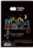 Spirálový blok A5 - černý - 80 g/m2 - 40 listů - 305317