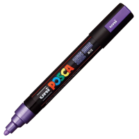 Akrylový popisovač Posca PC-5M - 1,8–2,5 mm - metalická fialová (M12)