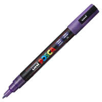Akrylový popisovač Posca PC-3M - 0,9–1,3 mm - třpytivá fialová (L12)