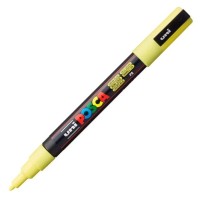 Akrylový popisovač Posca PC-3M - 0,9–1,3 mm - pastelová žlutá (P2)