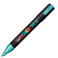 Akrylový popisovač Posca PC-5M - 1,8–2,5 mm - metalická zelená (M6)