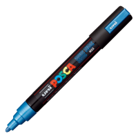 Akrylový popisovač Posca PC-5M - 1,8–2,5 mm - metalická modrá (M33)