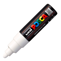 Akrylový popisovač Posca PC-7M - 4,5–5,5 mm - bílá (1) - P300079000 