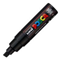 Akrylový popisovač Posca PC-8K - 8 mm - černá (24) - P300566000 