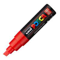 Akrylový popisovač Posca PC-8K - 8 mm - červená (15) - P30052500 