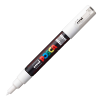 Akrylový popisovač Posca PC-1M - 0,7–1 mm - bílá (1) - P284992000