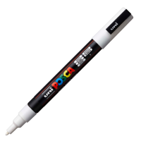 Akrylový popisovač Posca PC-3M - 0,9–1,3 mm - bílá (1) - P284554000