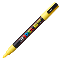 Akrylový popisovač Posca PC-3M - 0,9–1,3 mm - žlutá (2)- P284570000