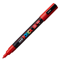 Akrylový popisovač Posca PC-3M - 0,9–1,3 mm - červená (15) - P284679000