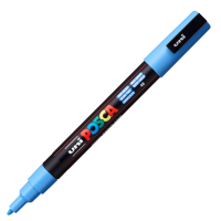 Akrylový popisovač Posca PC-3M - 0,9–1,3 mm - nebesky modrá (48) - P284760000