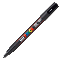 Akrylový popisovač Posca PC-3M - 0,9–1,3 mm - černá (24) - P284711000