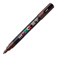 Akrylový popisovač Posca PC-3M - 0,9–1,3 mm - tmavě hnědá (22) - P284901000
