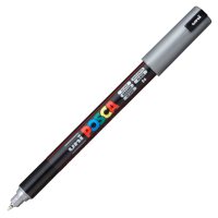 Akrylový popisovač Posca PC-1MR - 0,7 mm - stříbrná (26) - P289884000