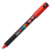 Akrylový popisovač Posca PC-1MR - 0,7 mm - červená (15) - P289819000