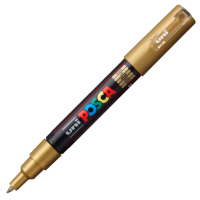 Akrylový popisovač Posca PC-1M - 0,7–1 mm - zlatá (25) - P285106000 