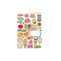 Školní sešit 644 - Popstickers - A6, linkovaný, 40 listů - 1598-0365