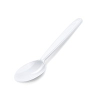 Lžíce (PP) znovupoužitelná - bílá - 18,5 cm - 50 ks - 22006