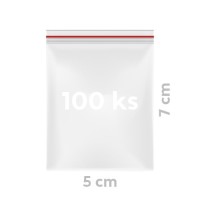 Sáček zipový PE Quicksafe 5 x 7 cm - 100 ks - 68905