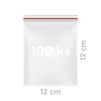 Sáček zipový PE Quicksafe 12 x 12 cm - 100 ks