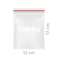 Sáček zipový PE Quicksafe 12 x 17 cm - 100 ks
