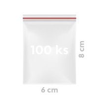 Sáček zipový PE Quicksafe 6 x 8 cm - 100 ks