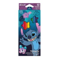 Trojhranné pastelky Stitch - 12 ks