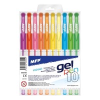 Gelová pera GEL pen NEON - 10 ks - 6000798